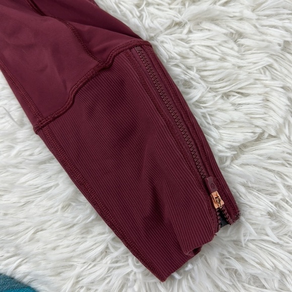 🔥$SALE$🔥 Lululemon Rebel Runner Crop Wine Berry - Picture 6 of 9